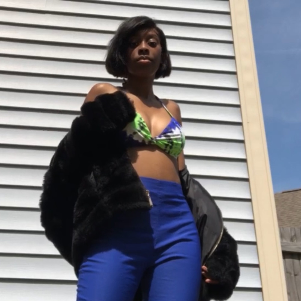 Faux fur coat